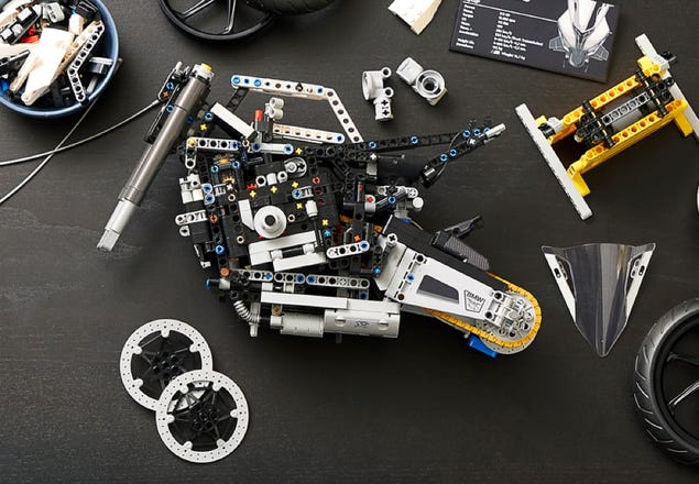 LEGO® Technic 42130 BMW M 1000 RR, BMW Motorcykelkonstruktion, Moto  GP-modellsats, skala 1:5, Biker-present, för vuxna