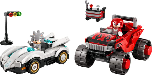 Silvers bil mod Knuckles' monstertruck