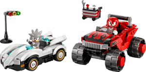 La voiture de Silver contre le Monster Truck de Knuckles