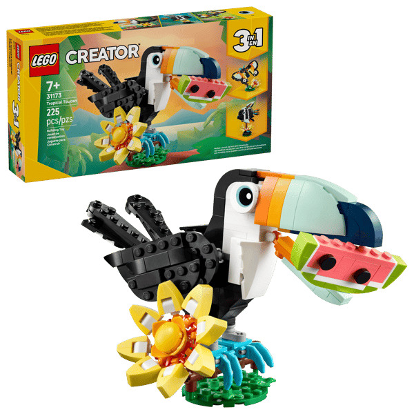 LEGO 31173 Animaux sauvages : le toucan tropical — visuel 2 sur 8