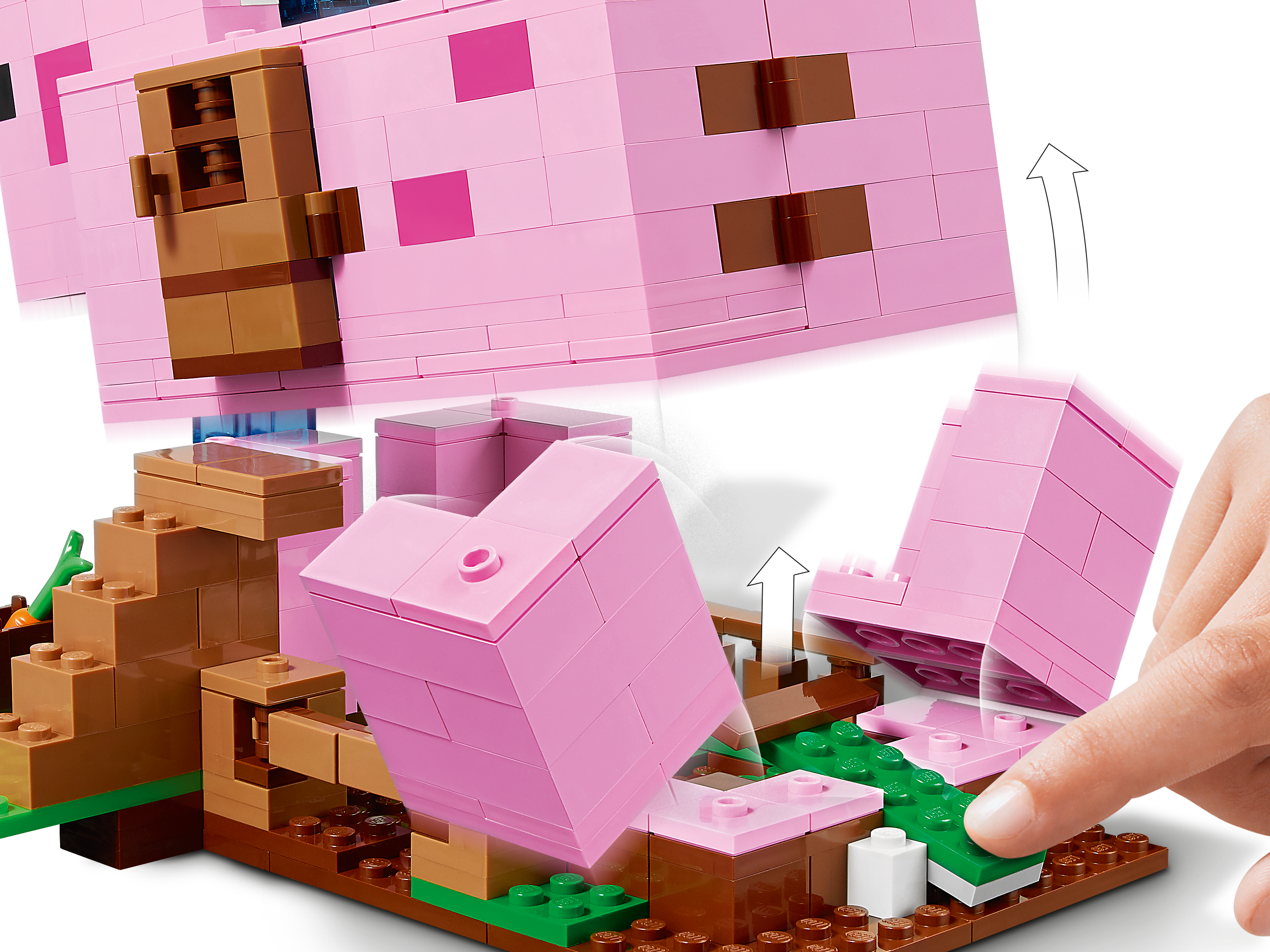 Lego Minecraft The Pig House (21170) 100% Complete No Instructions (use  online)