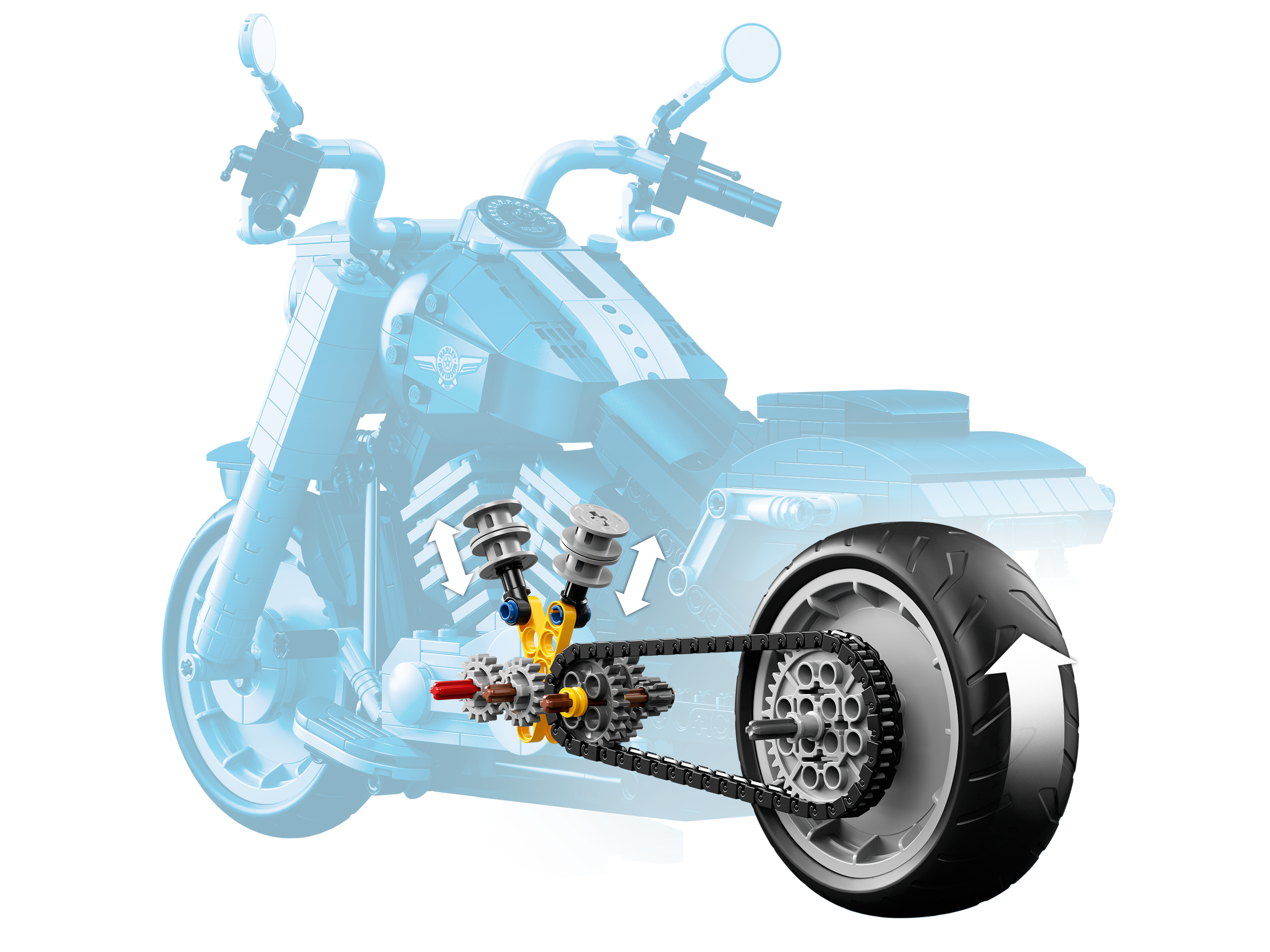 Secréte læber Studerende Harley-Davidson® Fat Boy® 10269 | Creator Expert | Buy online at the  Official LEGO® Shop US