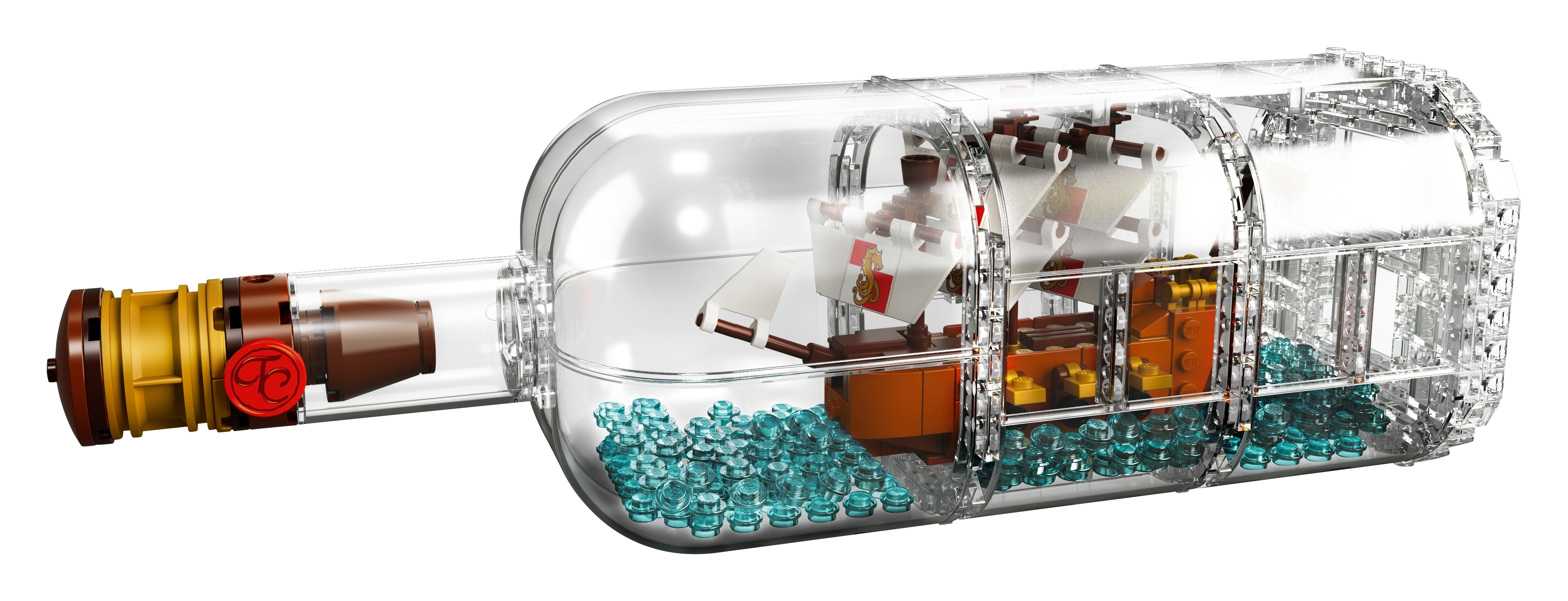 LEGO Ideas Ship in a Bottle 21313 Expert Building Kit Model Ship Collectible 