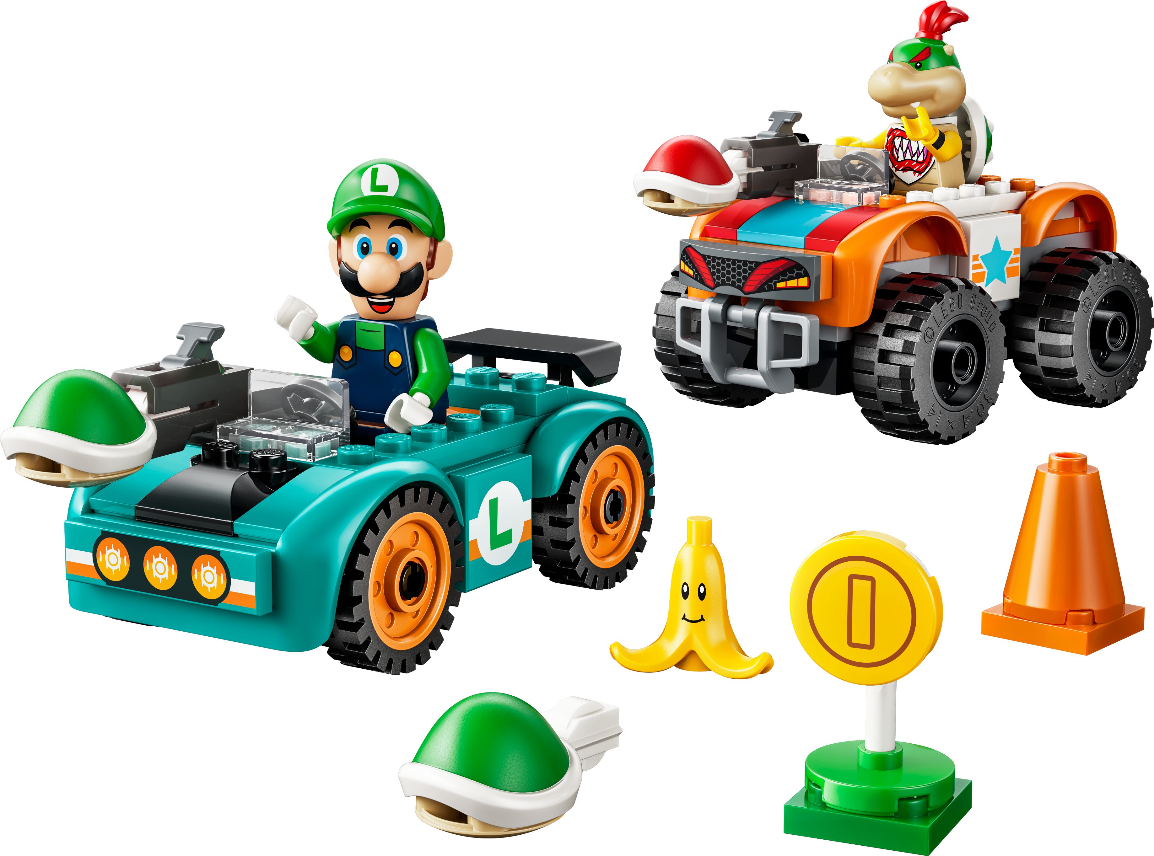 LEGO 72056 Luigi en Bowser Jr.'s race