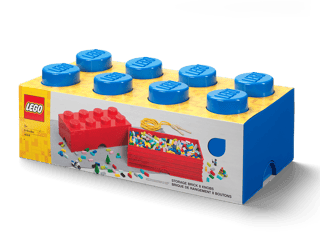 8-Stud Storage Brick – Blue