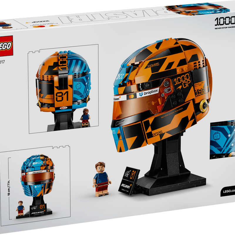 McLaren Mastercard F1® Team Oscar Piastri Helmet 43017 | LEGO McLaren Mastercard F1® Team Oscar Piastri Helmet 43017 | LEGO