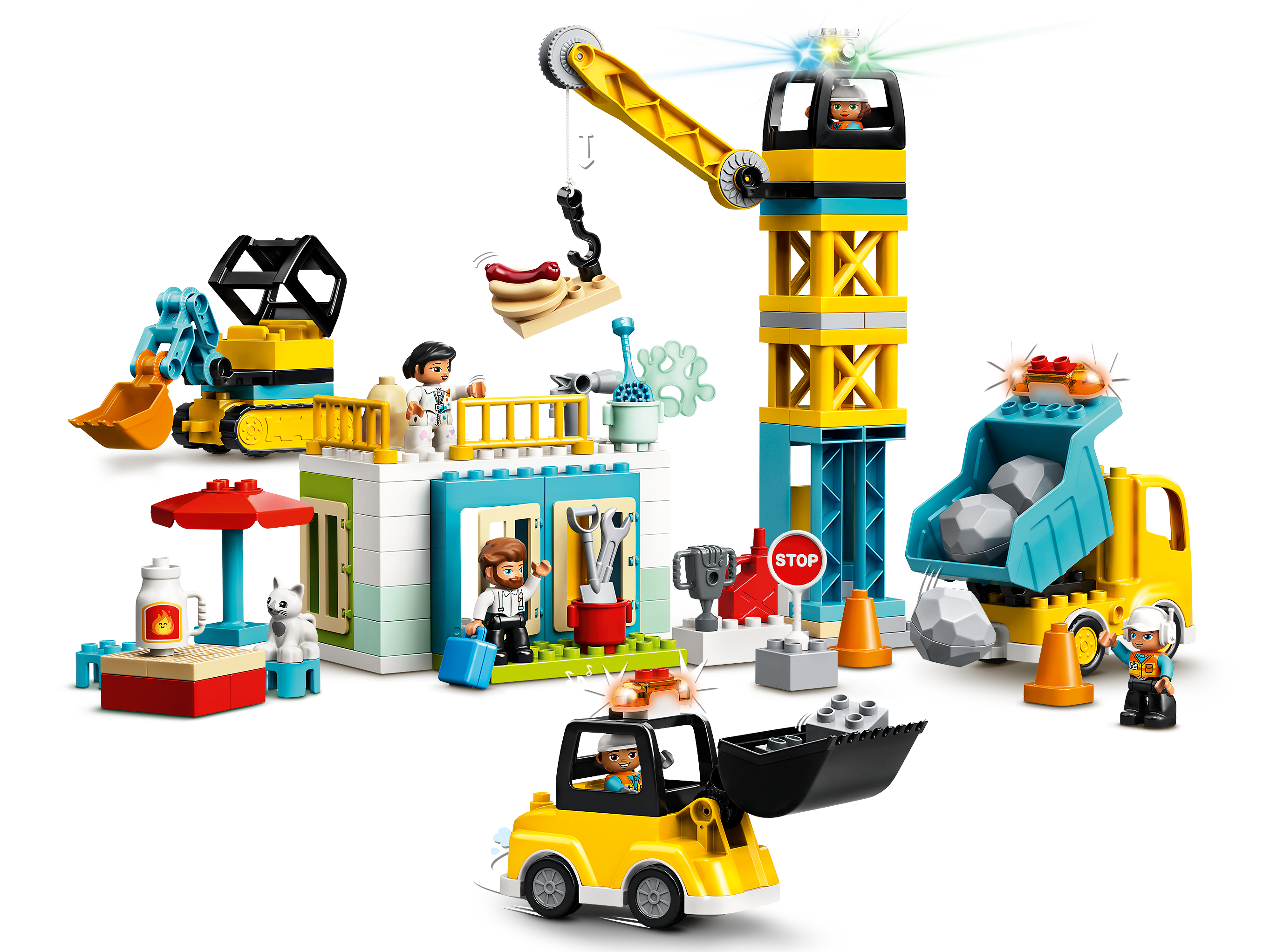 Bek Sporten leeuwerik Tower Crane & Construction 10933 | DUPLO® | Buy online at the Official  LEGO® Shop US