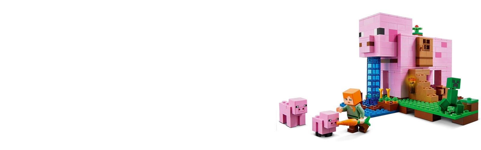 LocoLee Lumière pour Lego 21170 Minecraft Cochon Maison - Lego Non Inclus,  Kit d'éclairage LED pour Lego Minecraft Pig House