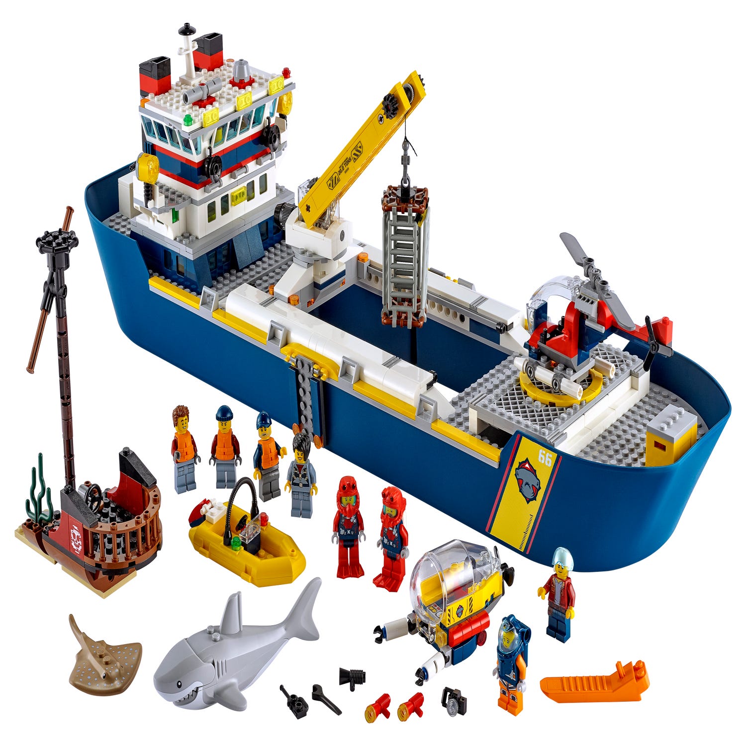 Gør det godt Tal højt mørkere Ocean Exploration Ship 60266 | City | Buy online at the Official LEGO® Shop  US