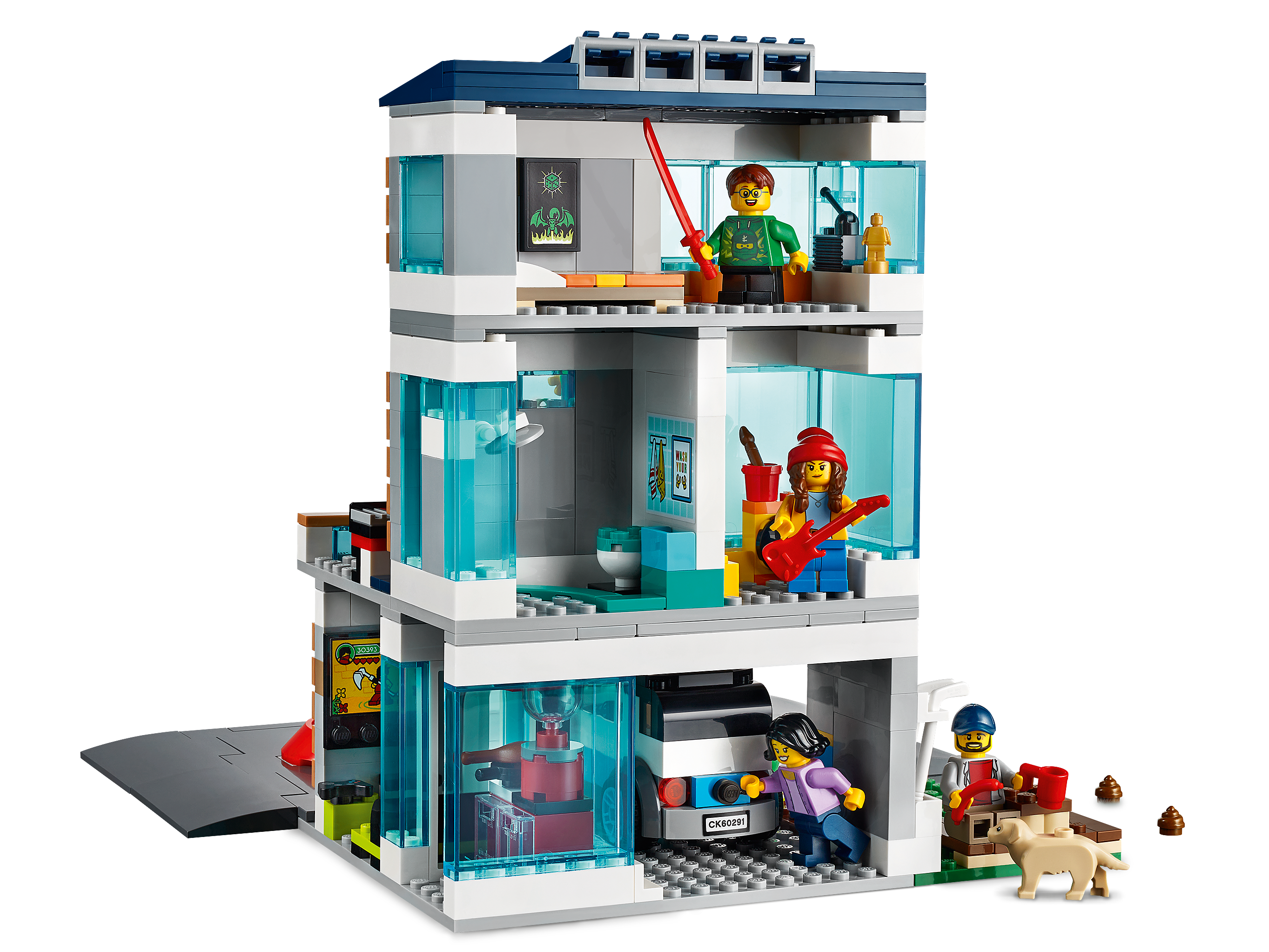 Transformer flamme majs Familiehus 60291 | City | Officiel LEGO® Shop DK