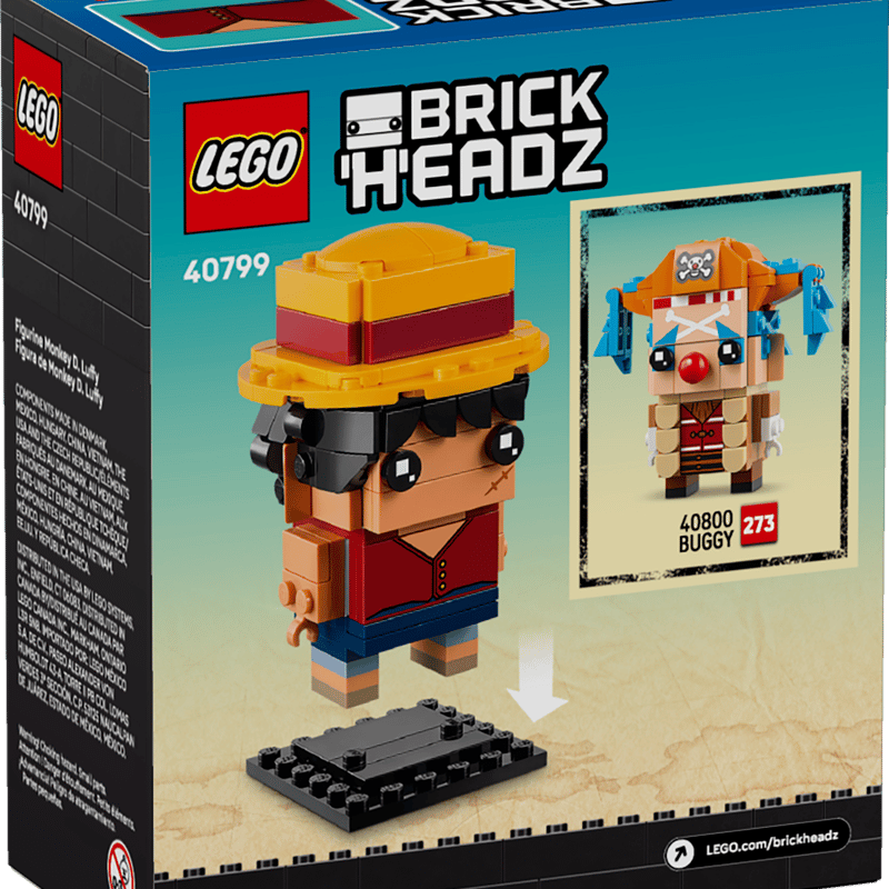 Monkey D. Luffy Figure 40799 | BrickHeadz | Buy online at the Monkey D. Luffy Figure 40799 | BrickHeadz | Buy online at the