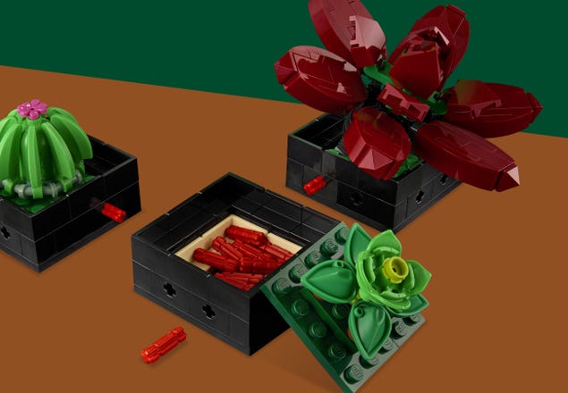 Lego Succulents, my first Lego kit. Moon Cactus red part doesn't sit flush  per Book 2. I rechecked directions, seems ok. Any thoughts on this, please?  : r/lego