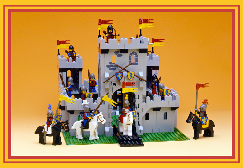 Lego® Ritter Fahne 2x2 goldener Löwe 2335pb063 aus 7946 7948 Castle 