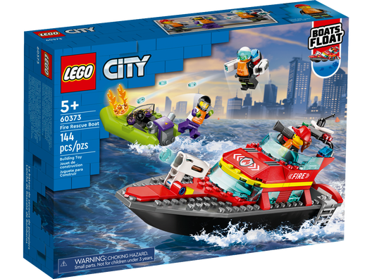 LEGO 60373 - Brandvæsnets redningsbåd