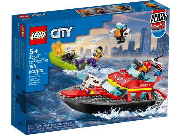 LEGO 60373 Le bateau de sauvetage des pompiers — visuel 2 sur 8