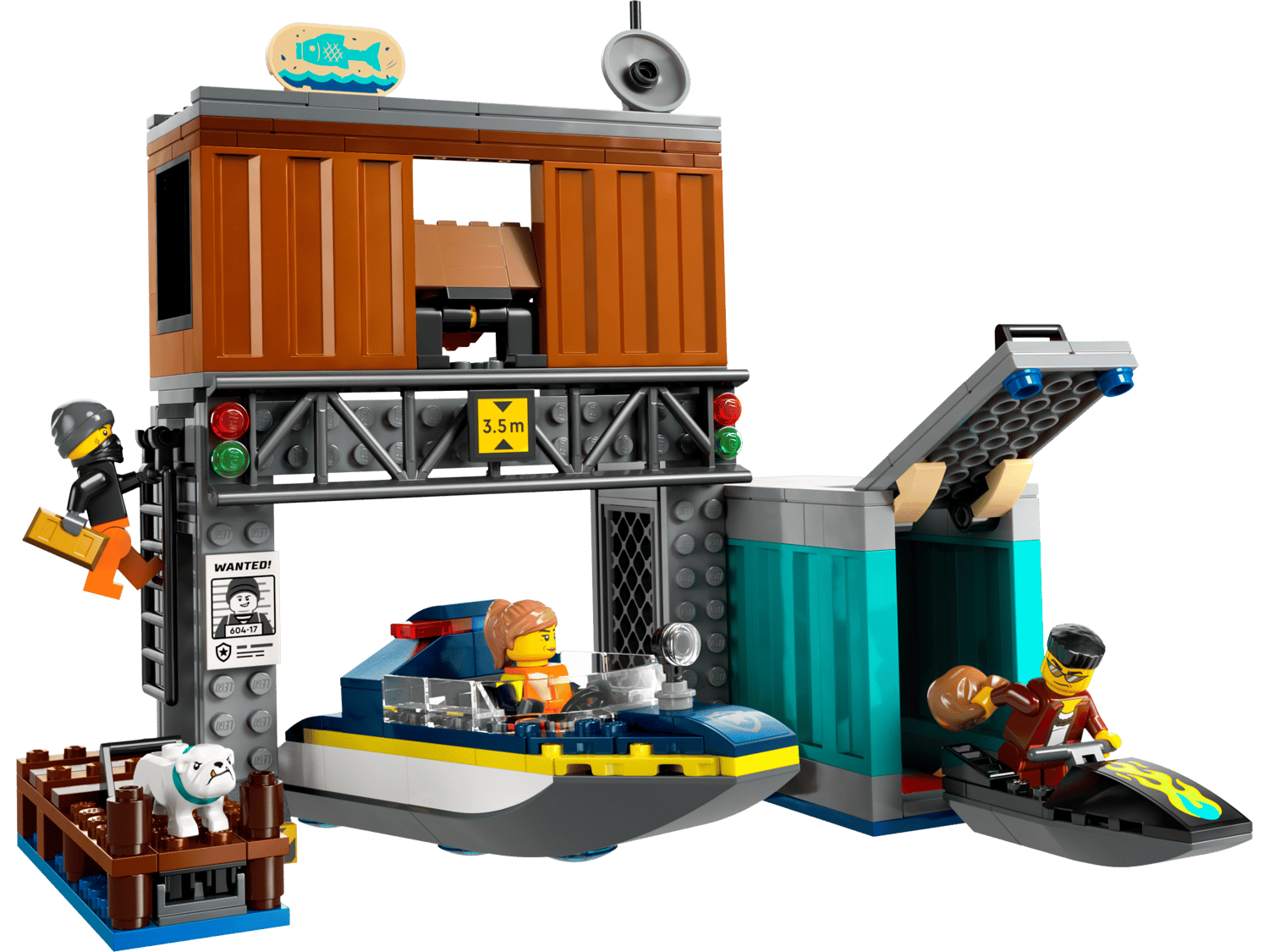 Lego Police Raft Polizeischnellboot und Ganovenversteck 60417 | City | Offizieller LEGO ...