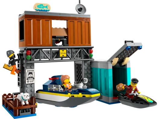 LEGO 60417 - Politiets speedbåd og skurkenes skjulested