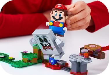 Lava Trouble Lego Thwomp Mario Lava Trouble Mario Lego Thwomp