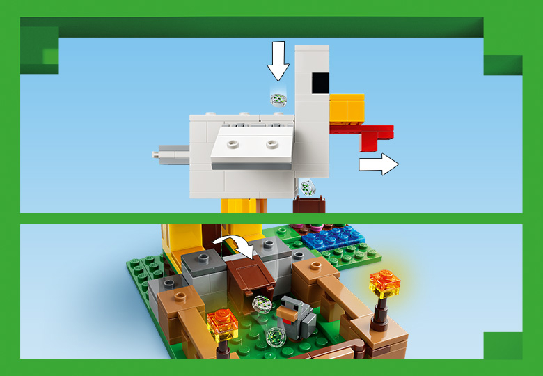 ニワトリ農場 21585 | マインクラフト® |レゴ®ストア公式オンライン