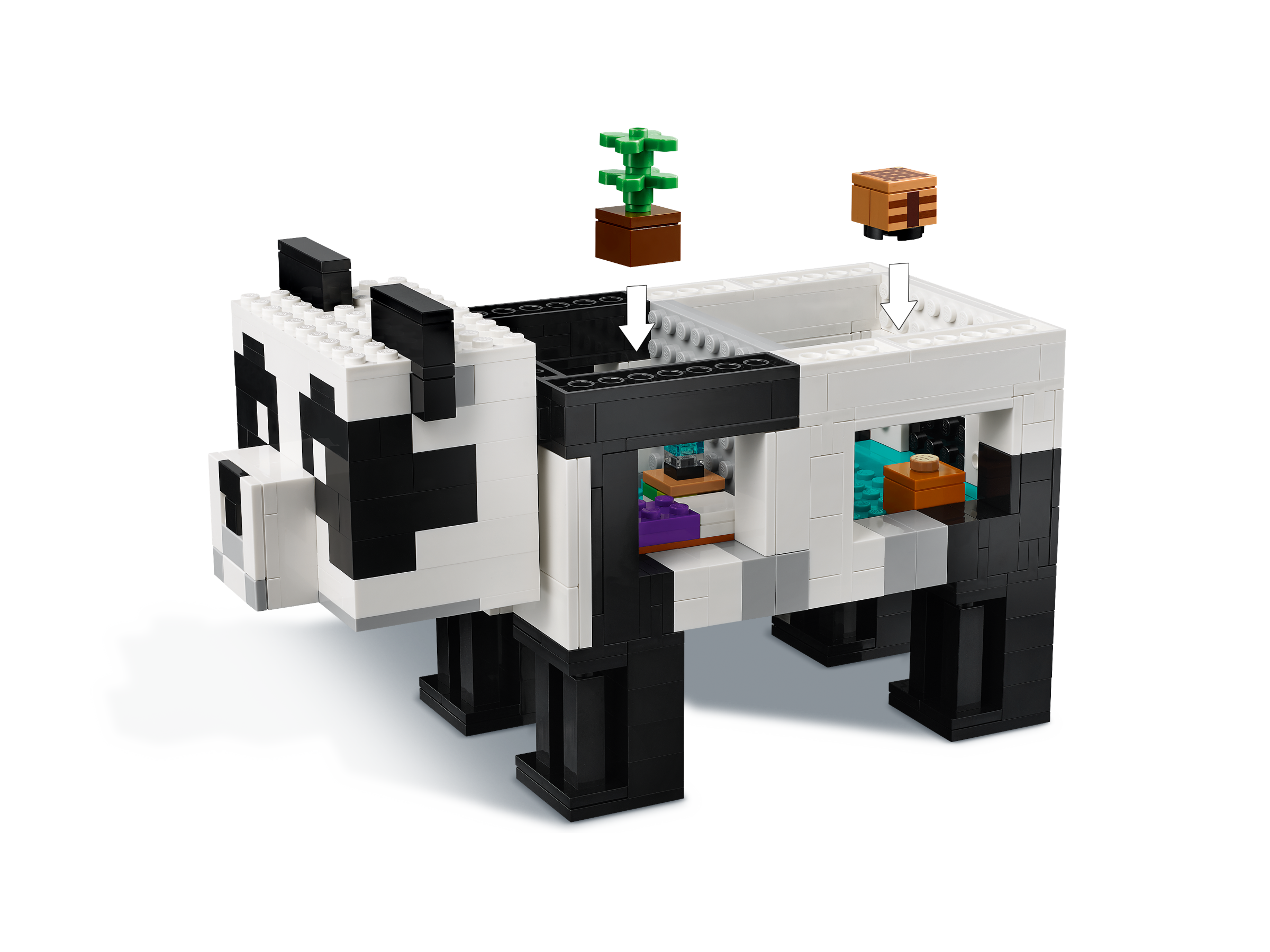 21245 - LEGO® Minecraft - Le Refuge Panda LEGO : King Jouet, Lego