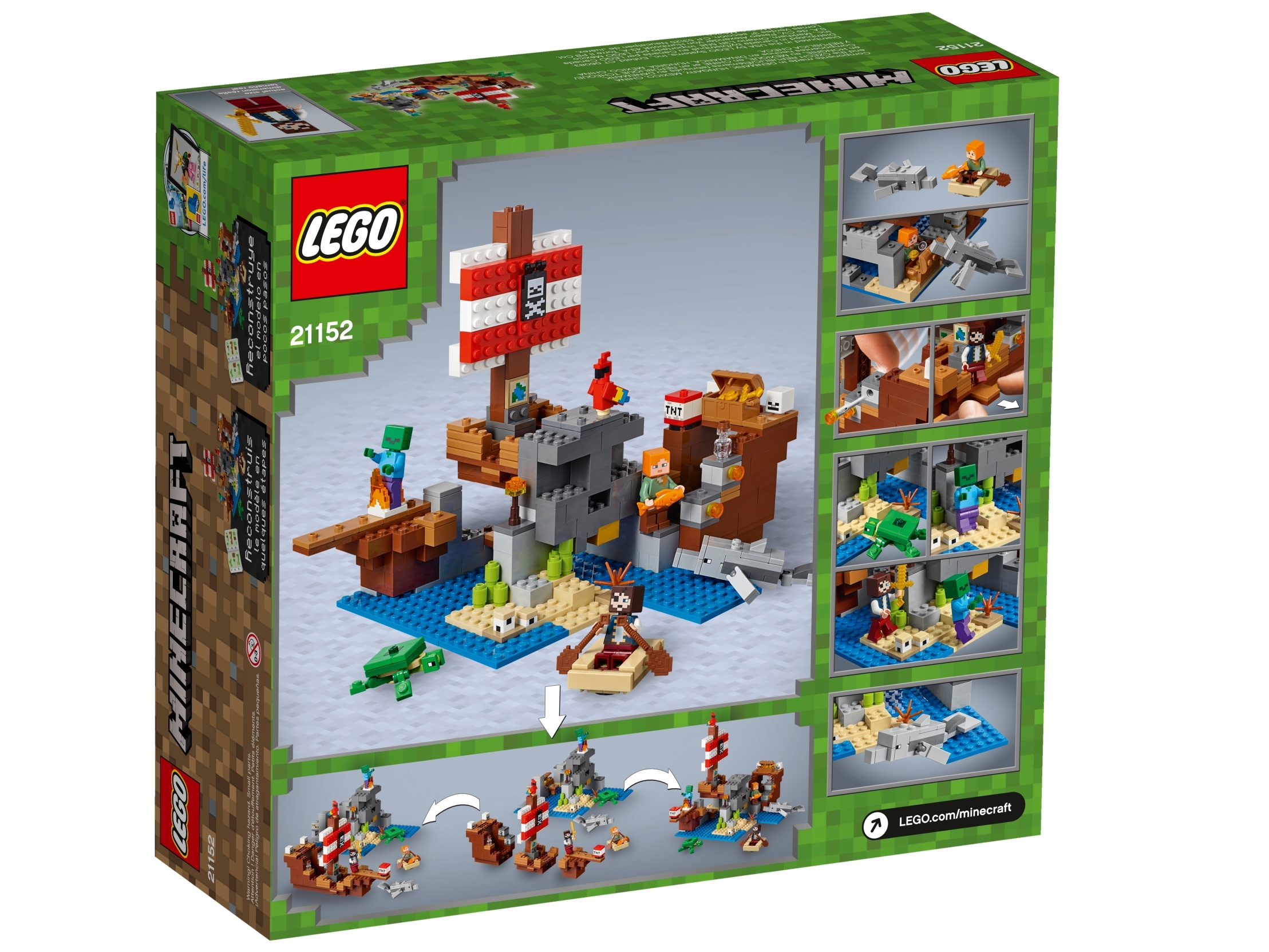 The Pirate Ship Adventure 21152 | Minecraft® | Buy online at the