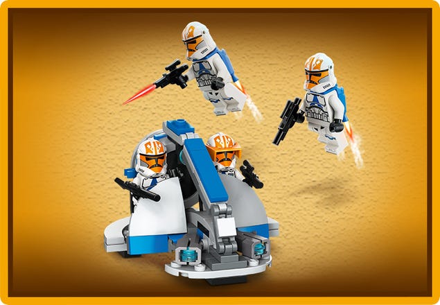 Lego Star Wars 332nd Ahsoka's Clone Trooper Battle Pack Building