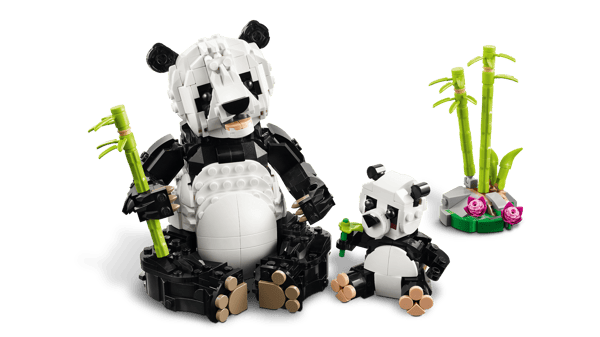 LEGO 31165 Animaux sauvages : la famille de pandas — visuel 3 sur 8