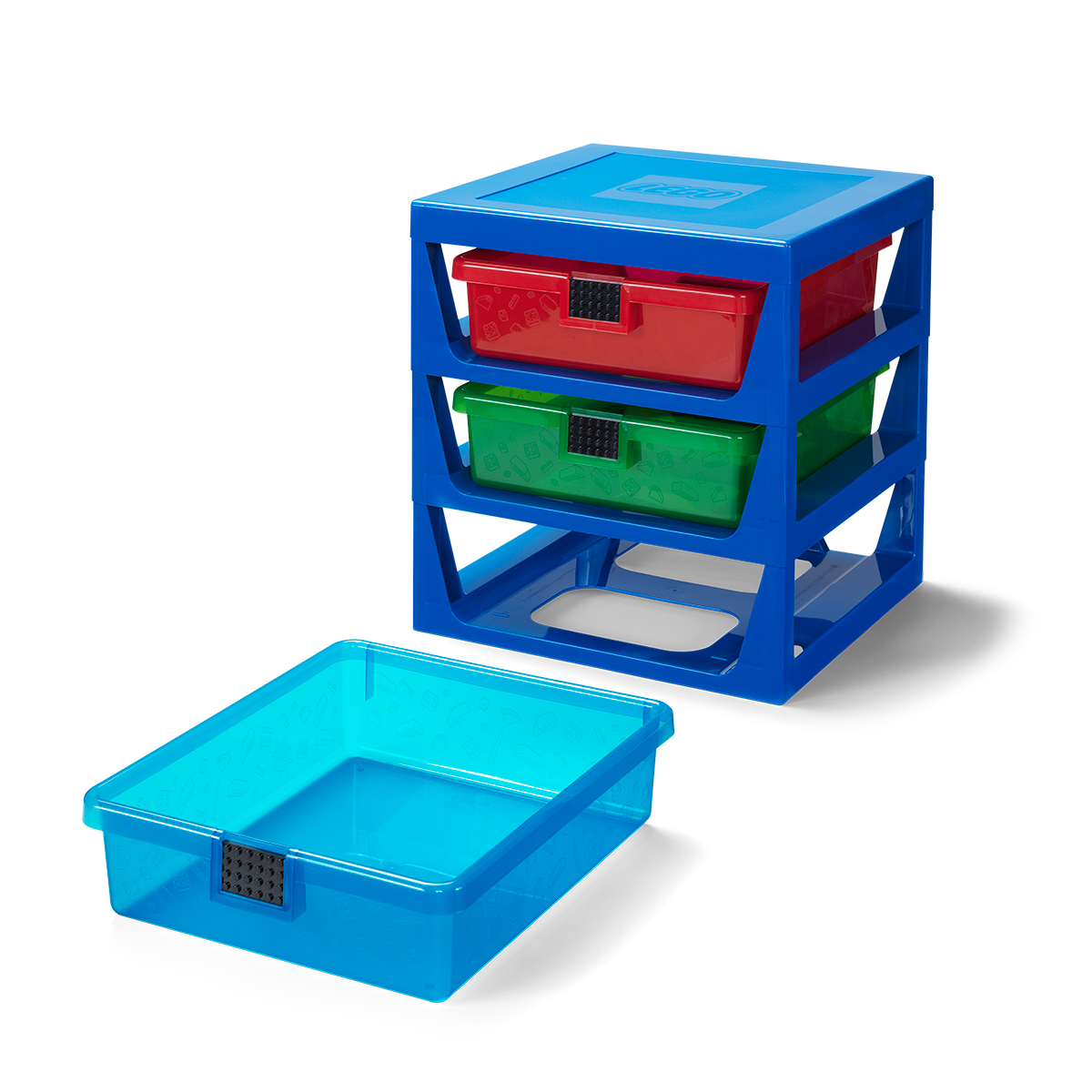 Système de rangement LEGO® rouge transparent 5005873
