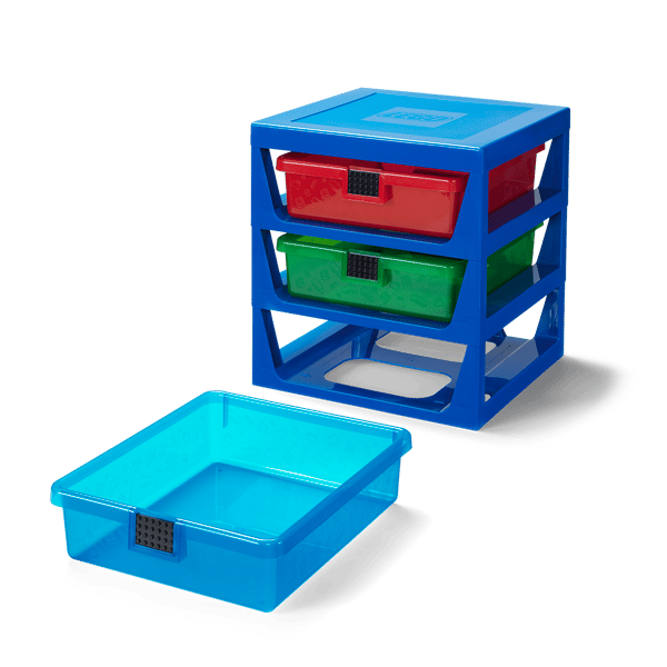 LEGO 5006179 Système de rangement LEGO® bleu transparent — visuel 3 sur 3