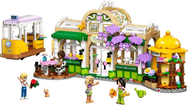LEGO 42671 Café des plantes et Kiosque à fleurs