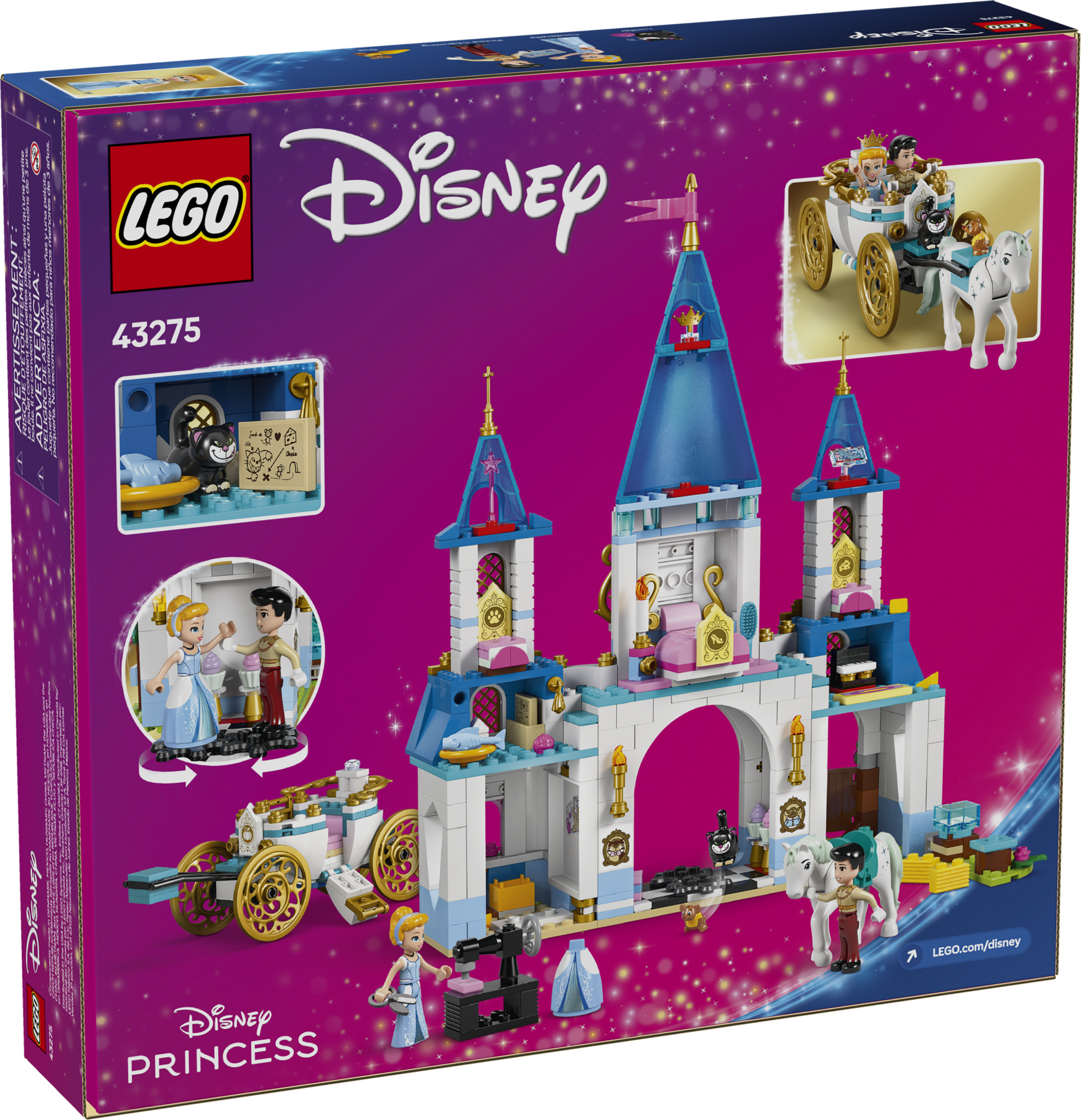 シンデレラのおしろと馬車 43275 | ディズニー™ |レゴ®ストア公式