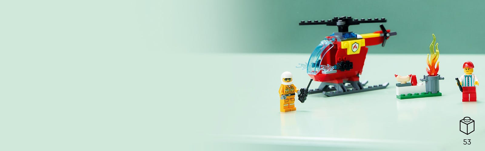 60318 - LEGO® City - L'hélicoptère des pompiers LEGO : King Jouet, Lego,  briques et blocs LEGO - Jeux de construction