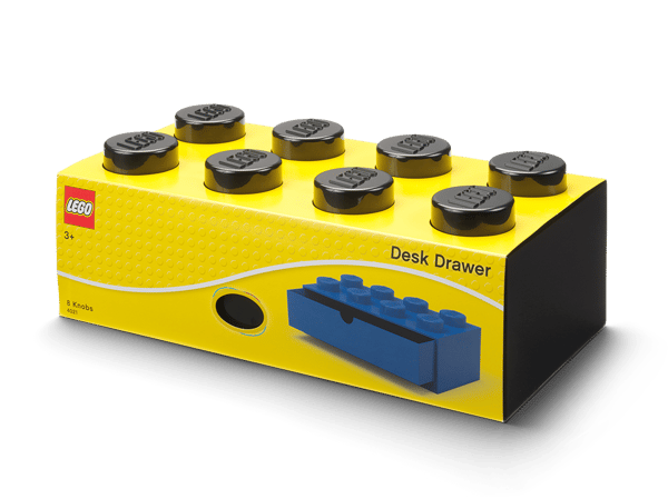 8-Stud Desk Drawer – Black - Image 3