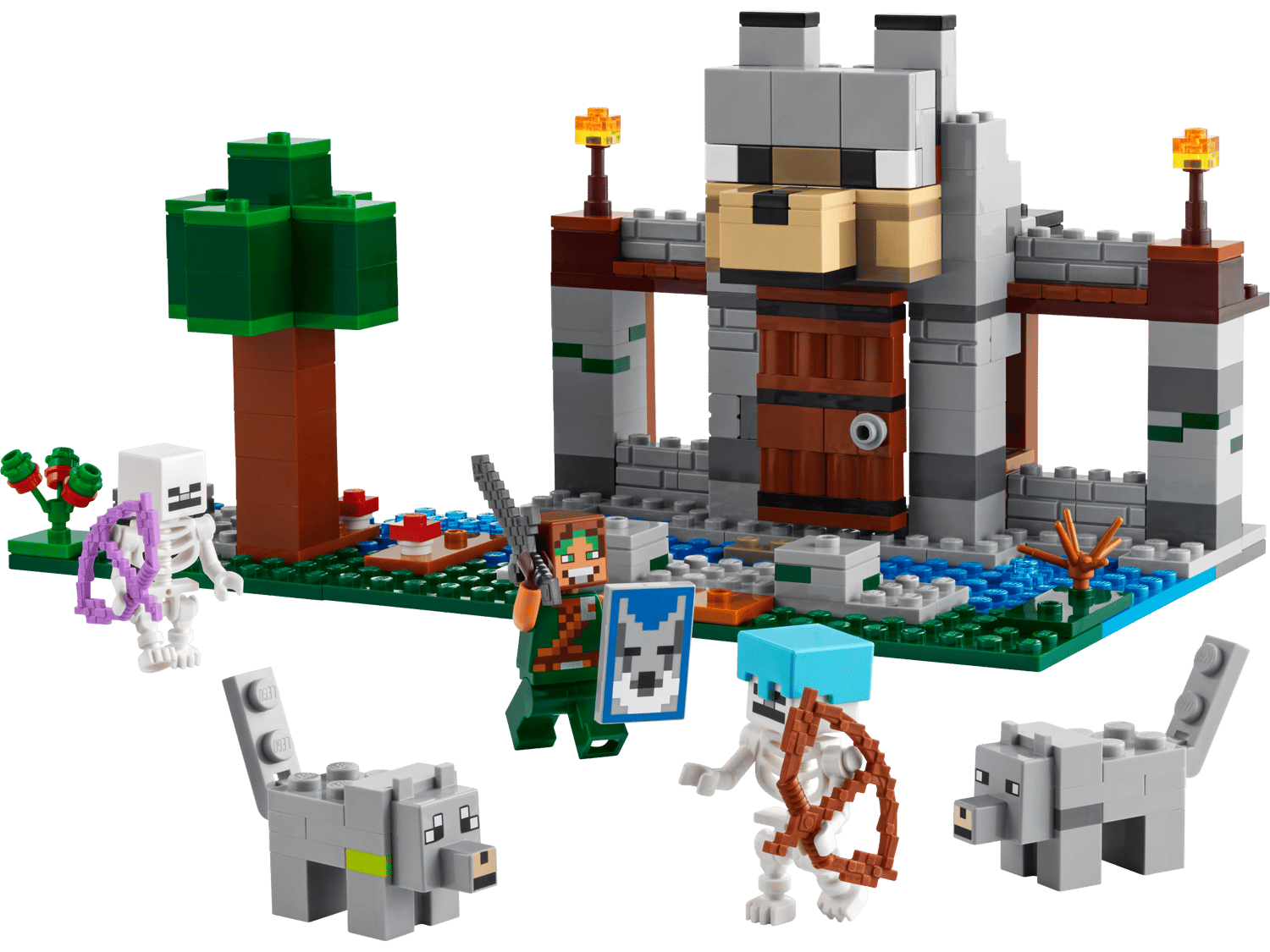The Wolf Stronghold 21261 | Minecraft® | Buy online at the Official ...