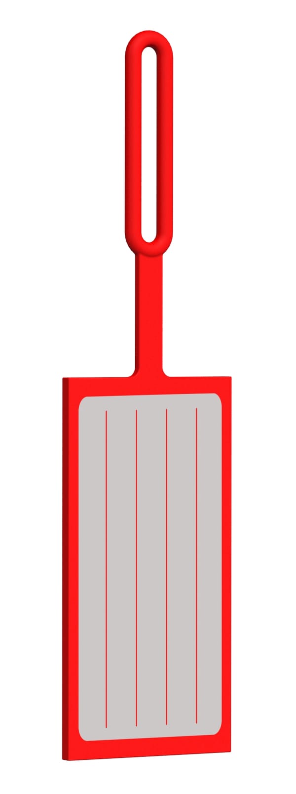 2x4 Red Luggage Tag - Image 4
