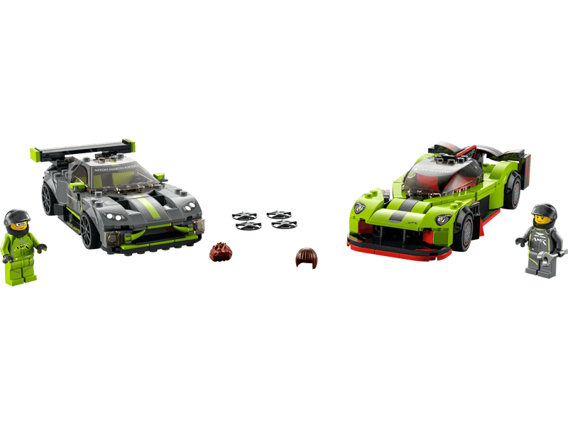 Aston Martin Valkyrie AMR Pro e Aston Martin Vantage GT3 — set LEGO 76910