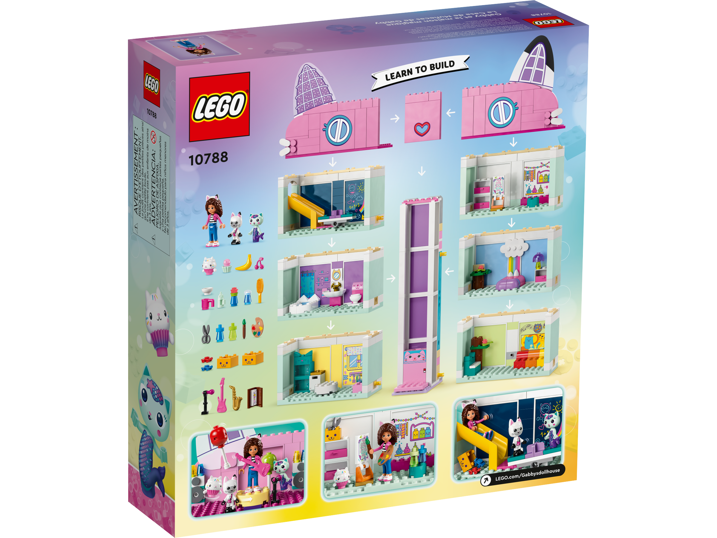 LEGO Gabby's Dollhouse 10788 pas cher, La maison magique de Gabby