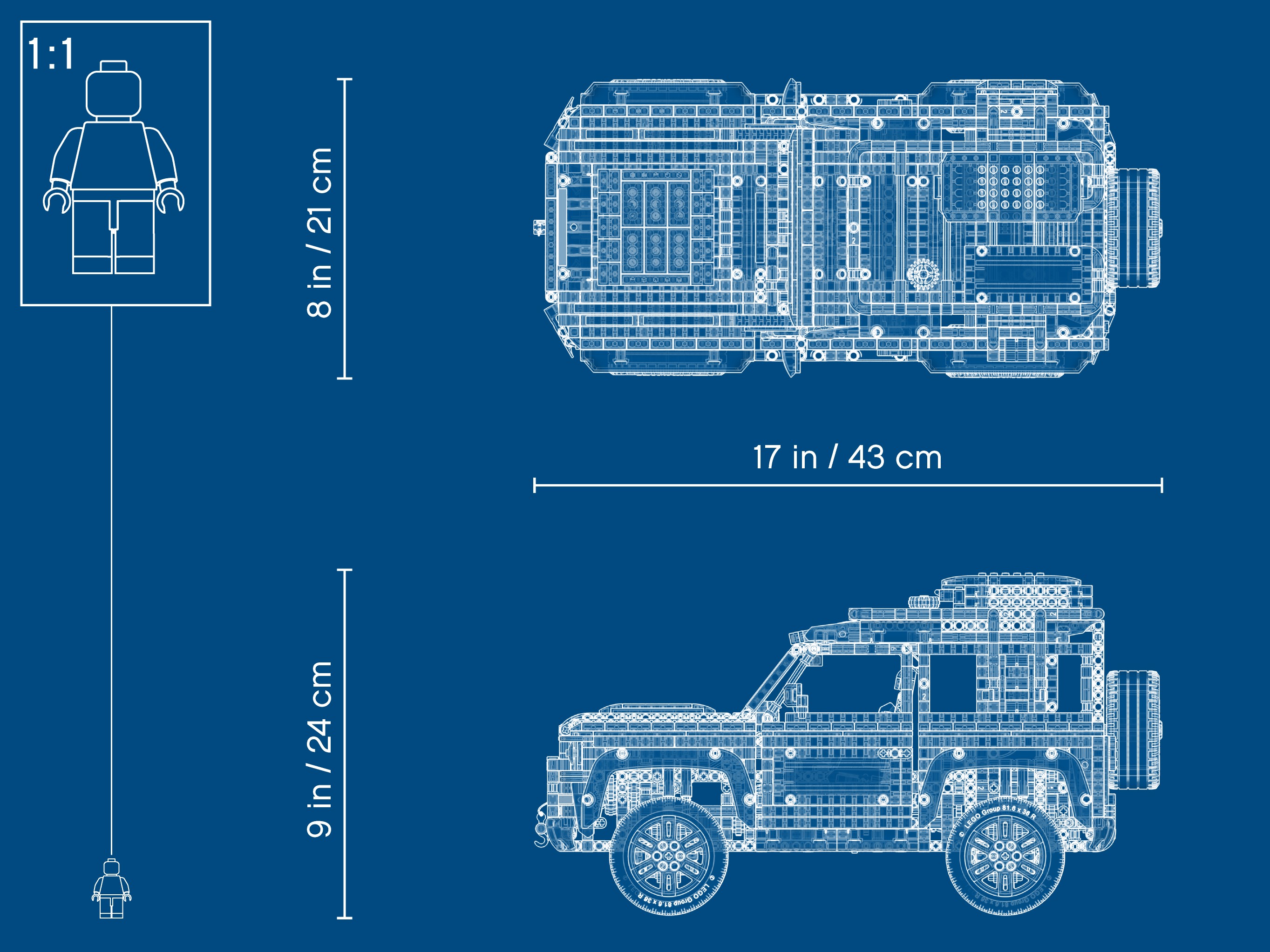 LEGO Technic 42110 Land Rover Defender pas cher - Lego - Achat moins cher