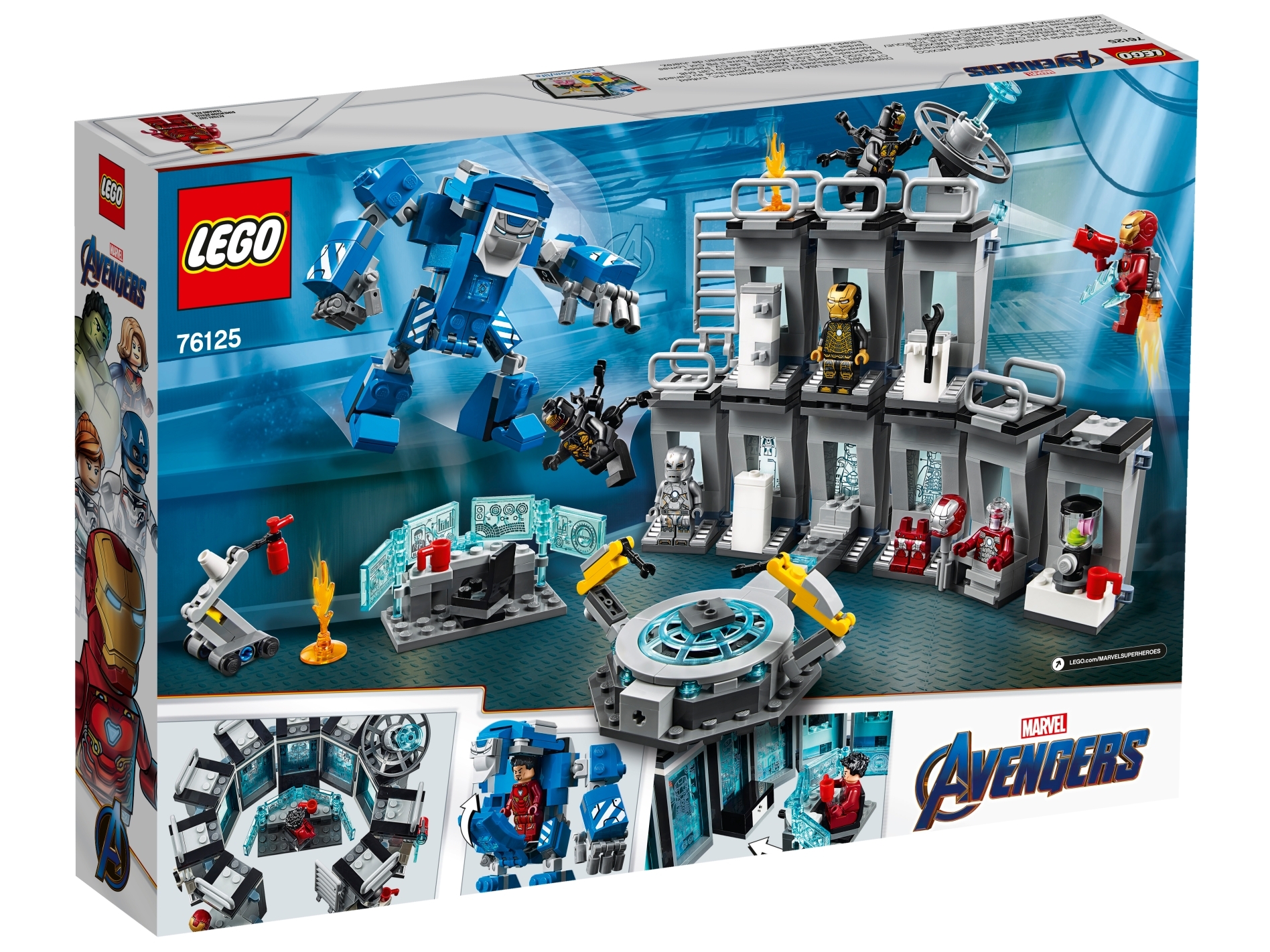 LEGO Iron Man Hall of Armor Super Heroes 76125 for sale online 