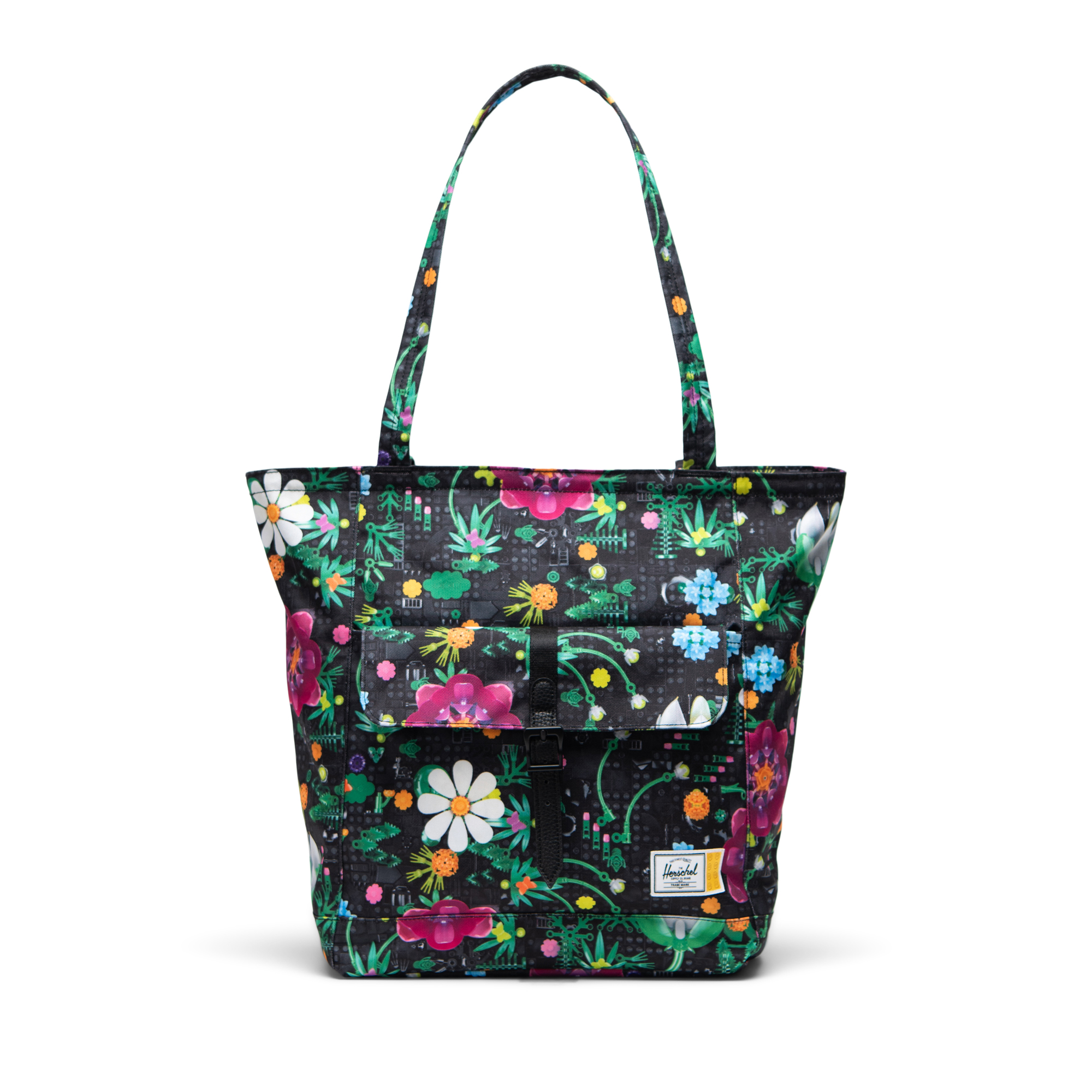 Herschel Retreat™ Tote – Botanical Floral Black