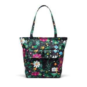 Herschel Retreat™ sac fourre-tout - Motif floral botanique, noir
