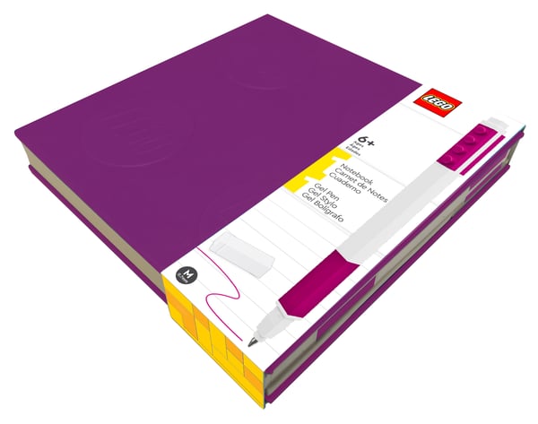 LEGO 5008306 Carnet et stylo à encre gel – Violet — visuel 2 sur 3