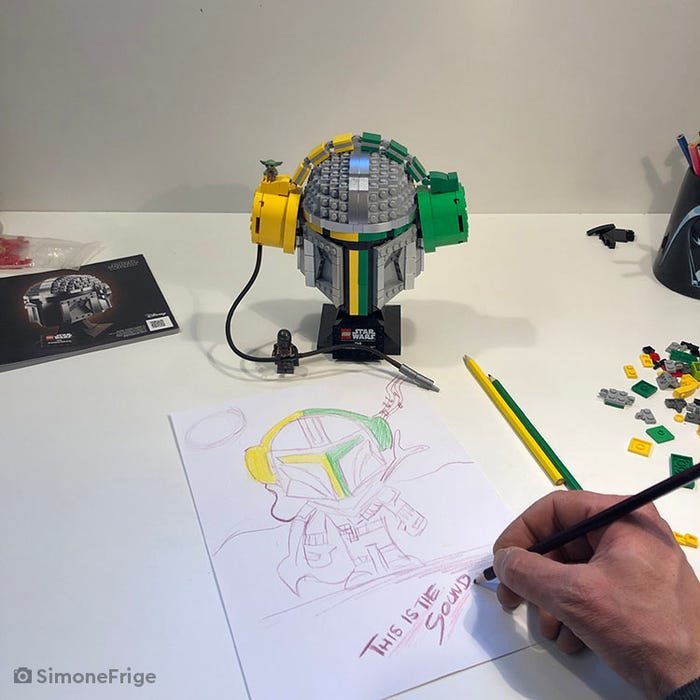 Casque personnalisé LEGO FNAF Freddy Fazbear sans douleur
