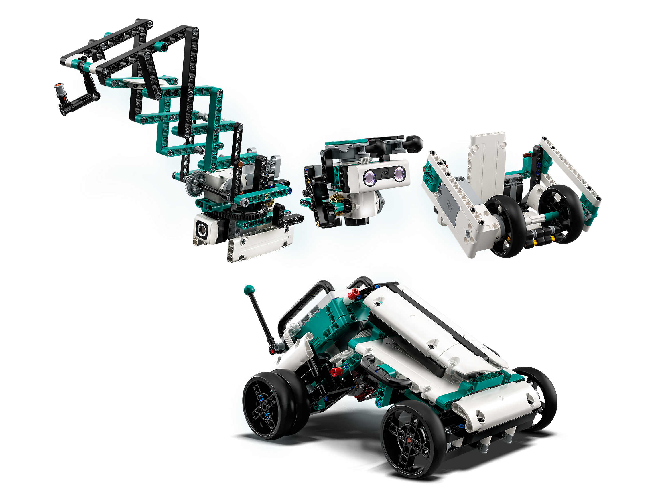 Set mit batteriebetriebenem Motor 5-in-1 App-gesteuertes interaktives Spielzeug für Kinder /& 60198 City Güterzug programmierbares LEGO 51515 MINDSTORMS Roboter-Erfinder Robotik-Kit