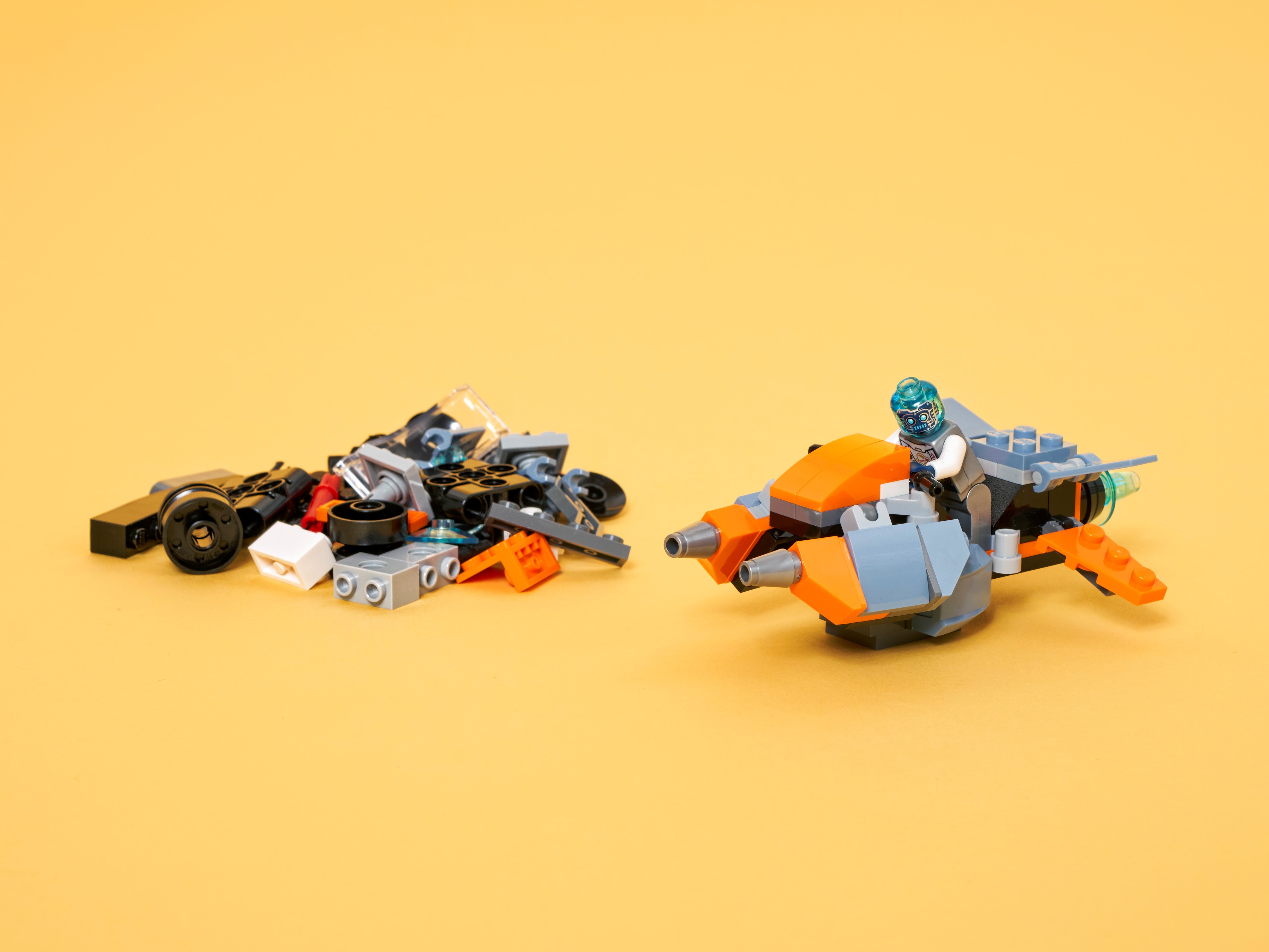  LEGO Creator 3 en 1 Cyber Drone Space Toys, se transforma de  dron a Cyber Mech o Cyber Scooter, juego de construcción de juguetes  espaciales, regalo para niños y niñas de