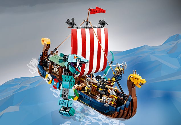 Vittig instinkt At bygge Viking Ship and the Midgard Serpent 31132 | Creator 3-in-1 | Buy online at  the Official LEGO® Shop US