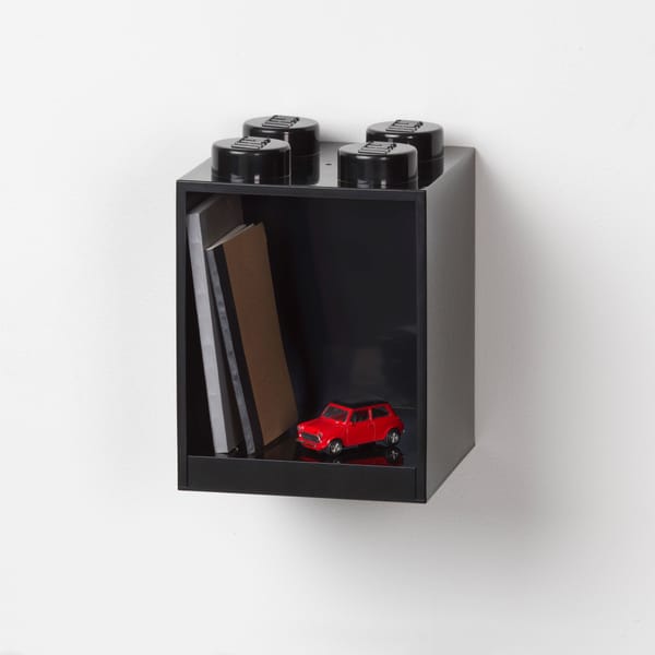 4-Stud Brick Shelf – Black - Image 4