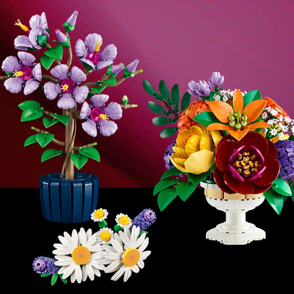 HOGOKIDS Bloemen boeket bouwset - 14 paarse rozen botanische collectie bouwsteen, 546 stuks kunstmatige zwarte roos gothic bloemen thuiskantoor decor, Moederdag verjaardagscadeaus voor vrouwen HOGOKIDS Bloemen boeket bouwset - 14 paarse rozen botanische collectie bouwsteen, 546 stuks kunstmatige zwarte roos gothic bloemen thuiskantoor decor, Moederdag verjaardagscadeaus voor vrouwen