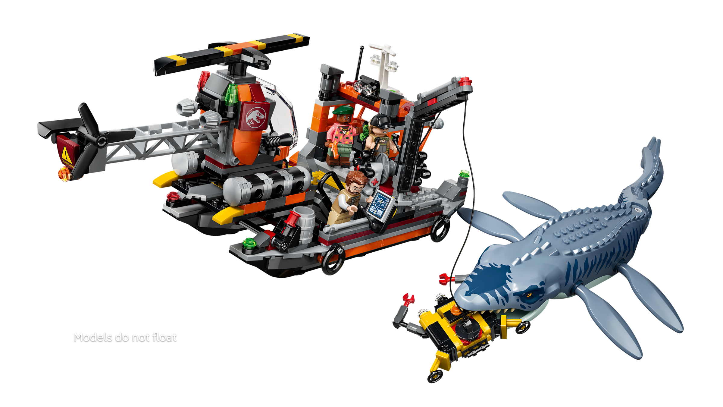 Mosasaurus Dinosaur Boat Attack 77983 | Jurassic World™ | Buy