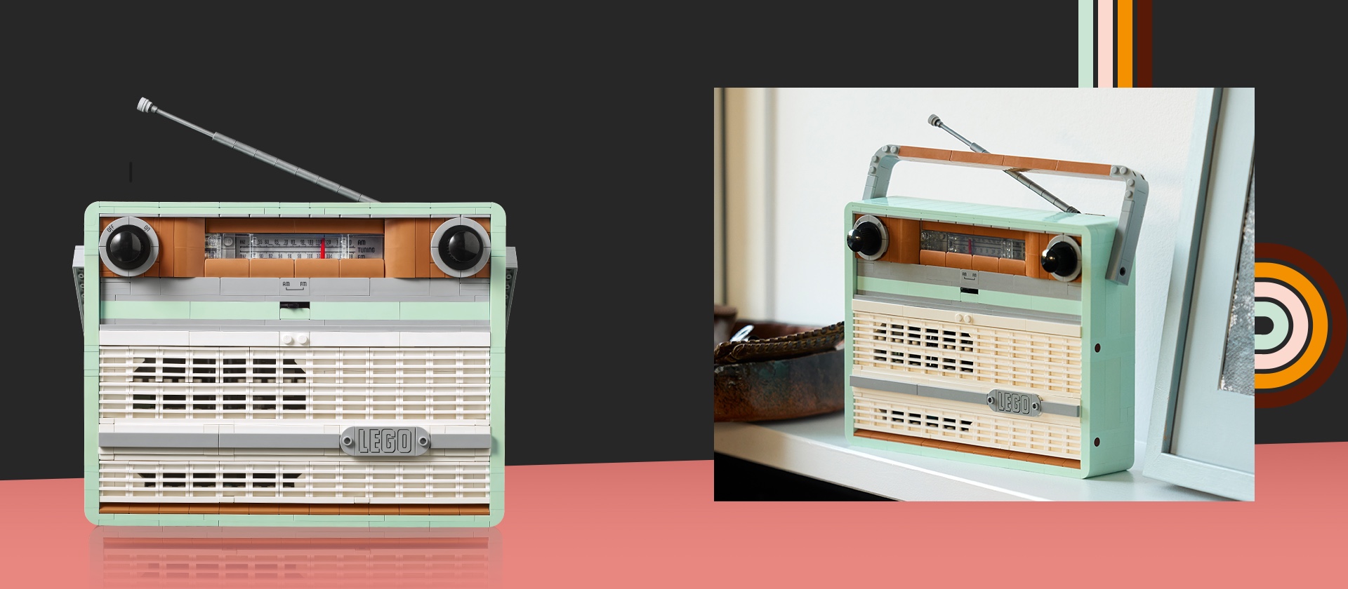 Retro Radio 10334 | LEGO® Icons | Buy online at the Official LEGO 